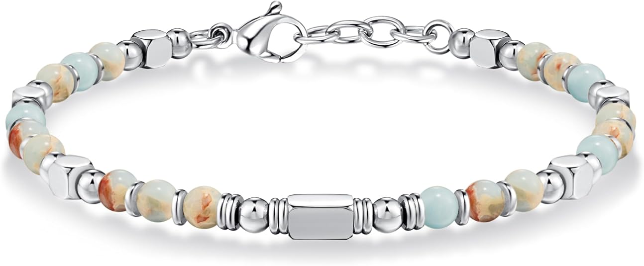 Beaded Bracelets for Women - Silver and Gold Boho Bracelets