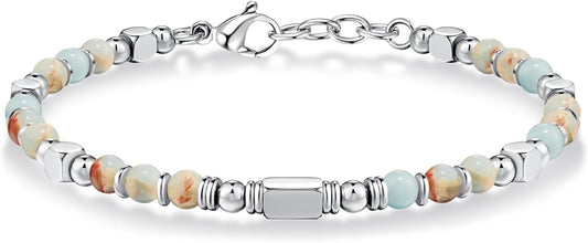 Beaded Bracelets for Women - Silver and Gold Boho Bracelets